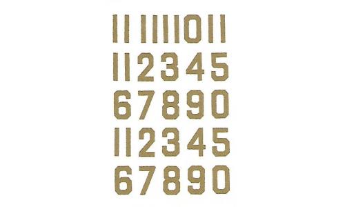 Decalque Numeros 1.0 Dourado
